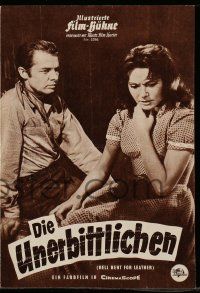 7s375 HELL BENT FOR LEATHER German program '60 different images of Audie Murphy & Felicia Farr!