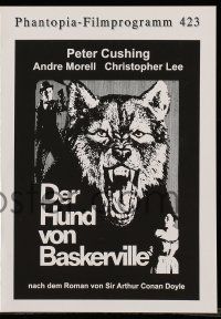 7s384 HOUND OF THE BASKERVILLES German program R80s Hammer, Cushing as Sherlock Holmes, different!