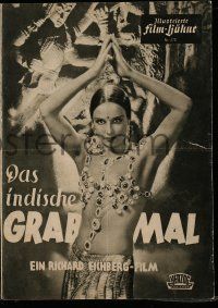 7s401 INDIAN TOMB German program R50 Thea von Harbou's Das Indische Grabmal, great images!