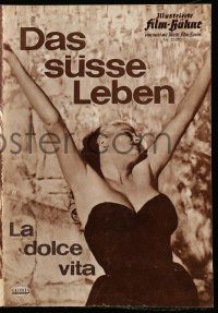 7s428 LA DOLCE VITA Film Buhne German program '60 Federico Fellini, Mastroianni, Ekberg, different!