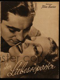 7s087 LOVE IS NEWS German program '37 Tyrone Power, Loretta Young, Don Ameche, different images!