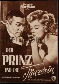 7s525 PRINCE & THE SHOWGIRL Film Buhne German program '57 Laurence Olivier & sexy Marilyn Monroe!