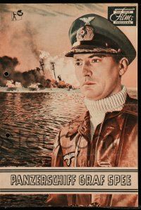 7s535 PURSUIT OF THE GRAF SPEE German program '57 Powell & Pressburger, different WWII images!