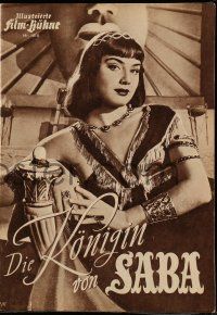 7s537 QUEEN OF SHEBA German program '53 many different images of sexy Leonora Ruffo!