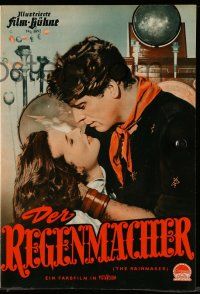 7s539 RAINMAKER German program '57 different images of Burt Lancaster & Katharine Hepburn!