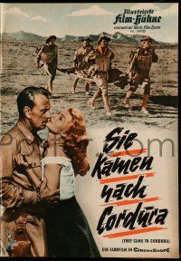 7s633 THEY CAME TO CORDURA German program '59 Gary Cooper, Rita Hayworth, Hunter, Heflin, different