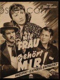 7s122 UNION PACIFIC German program '39 Cecil B. DeMille, Barbara Stanwyck, Joel McCrea, different!
