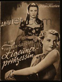 7s126 WINGS OF THE MORNING German program '37 Henry Fonda, Annabella, different horse race images!