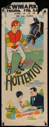 7t041 HOTTENTOT long Aust daybill '29 Wynne Davies art of Edward Everett Horton as horse jockey!