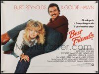 7t552 BEST FRIENDS British quad '83 Goldie Hawn & Burt Reynolds share an awkward moment!
