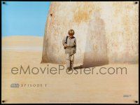 7t603 PHANTOM MENACE teaser British quad '99 Star Wars Episode I, Anakin & Vader shadow!