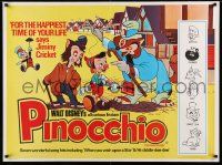 7t606 PINOCCHIO British quad R70s Disney's classic cartoon wooden boy who wants to be real!