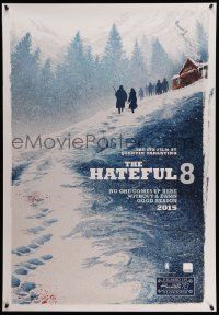 7t110 HATEFUL EIGHT English language teaser Canadian 1sh '15 Russell, Leigh, Jackson, great art!