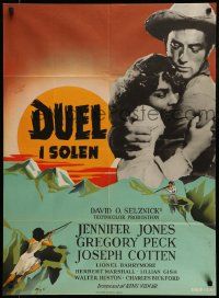 7t223 DUEL IN THE SUN Danish '51 Jennifer Jones, Gregory Peck & Joseph Cotten in King Vidor epic!