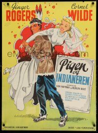 7t231 IT HAD TO BE YOU Danish '49 different art of Ginger Rogers, Cornel Wilde by Aage Lundvald!