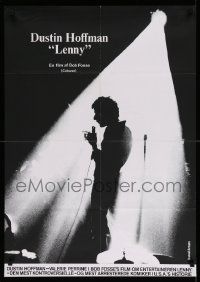 7t234 LENNY Danish '74 cool silhouette image of Dustin Hoffman as comedian Lenny Bruce!