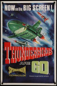 7t545 THUNDERBIRDS ARE GO English double crown '66 marionette puppets, cool sci-fi action artwork!