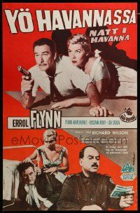 7t077 BIG BOODLE Finnish '57 Errol Flynn red-hot in Havana Cuba with sexy Rossana Rory!