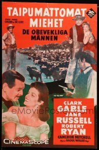 7t087 TALL MEN Finnish R60s Clark Gable, sexy Jane Russell, Robert Ryan!