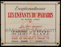 7t390 CHILDREN OF PARADISE French 20x26 '45 Marcel Carne's Les Enfants du Paradis!