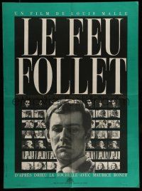 7t398 FIRE WITHIN French 22x31 '63 Louis Malle's Le Feu Follet, Maurice Ronet, Ferracci art!