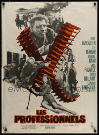 7t425 PROFESSIONALS French 23x31 '66 Burt Lancaster, Lee Marvin & sexy Claudia Cardinale by Mascii