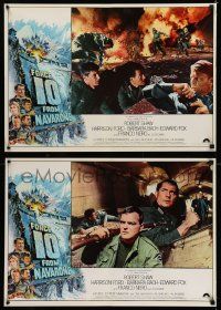 7t276 FORCE 10 FROM NAVARONE set of 10 Italian 18x27 pbustas '78 Shaw, Ford, art by Bryan Bysouth!
