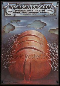 7t858 HUNGARIAN RHAPSODY Polish 27x38 '79 signed by Marek Ploza-Dolinski, Magyar rapszodia!