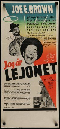 7t193 SO YOU WON'T TALK Swedish stolpe '50 cool different images of wacky Joe E. Brown!