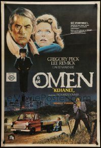 7t335 OMEN Turkish '80 Gregory Peck, Lee Remick, Satanic horror, different art by Ugurcan!