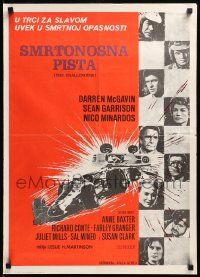 7t916 CHALLENGERS Yugoslavian 20x28 '70 Darren McGavin races for glory against death, cool F1!