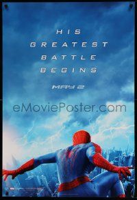 7w532 AMAZING SPIDER-MAN 2 teaser 1sh '14 Andrew Garfield, his greatest battle begins!