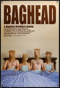 7w546 BAGHEAD 1sh '08 comedy horror melodrama, Steve Zissis, Ross Partridge, wacky image!