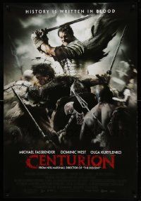 7w601 CENTURION advance 1sh '10 cool action image of Dominic West in huge fight!