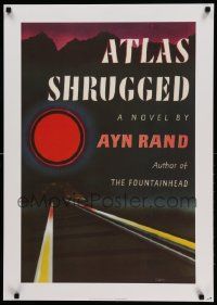 7w372 ATLAS SHRUGGED 24x33 commercial poster '90s cool completely different artwork!