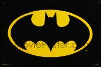 7w373 BATMAN 23x35 commercial poster '90s The Caped Crusader, great image of bat symbol!
