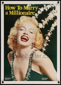 7w400 HOW TO MARRY A MILLIONAIRE 20x28 commercial poster '83 fabulous, sexy Marilyn Monroe!