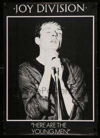 7w405 JOY DIVISION 25x35 English commercial poster '80s great image of lead singer Ian Curtis!