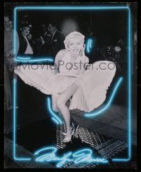 7w414 MARILYN MONROE 16x20 commercial poster '80s neon image, The Seven Year Itch pose!