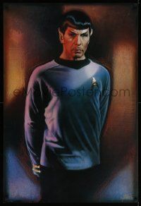 7w440 STAR TREK CREW 27x40 commercial poster '91 Drew Struzan art of Lenard Nimoy as Spock!