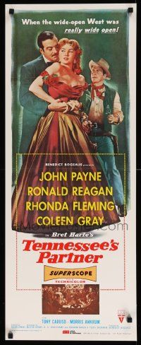 7w468 TENNESSEE'S PARTNER Weiss Commercial REPRO insert '81 Ronald Reagan & sexy Rhonda Fleming!