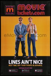 7w823 MOVIETICKETS.COM DS 1sh '16 great image of Nice Guys Russell Crowe and Ryan Gosling!