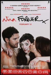7w835 NINA FOREVER advance 1sh '15 Hardingham, Barry, Fiona O'Shaughnessy in the title role!