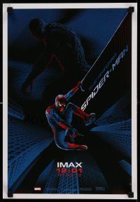 7w471 AMAZING SPIDER-MAN IMAX mini poster '12 art of Andrew Garfield by Laurent Durieux!