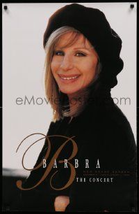 7w096 BARBRA STREISAND 22x34 music poster '93 great smiling close-up of Babs, The Concert!