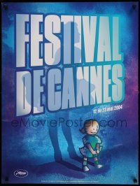 7w128 CANNES FILM FESTIVAL 2004 24x32 French film festival poster '04 Marilyn skirt-blowing shadow