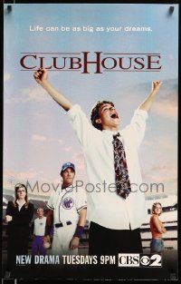 7w290 CLUBHOUSE tv poster '04 Jeremy Sumpter, Dean Cain, Dan Byrd, Kirsten Storms, baseball!