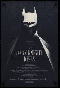 7w176 DARK KNIGHT RISES 16x24 special '12 different art by Mondo artist Olly Moss, 4015/9350!