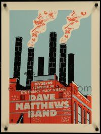 7w011 DAVE MATTHEWS BAND signed 18x24 music poster '09 by an artist from Methane Studios, 380/450!
