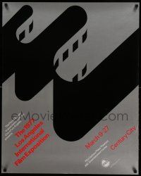 7w138 FILMEX '77 27x34 film festival poster '77 Los Angeles International Film Exposition!